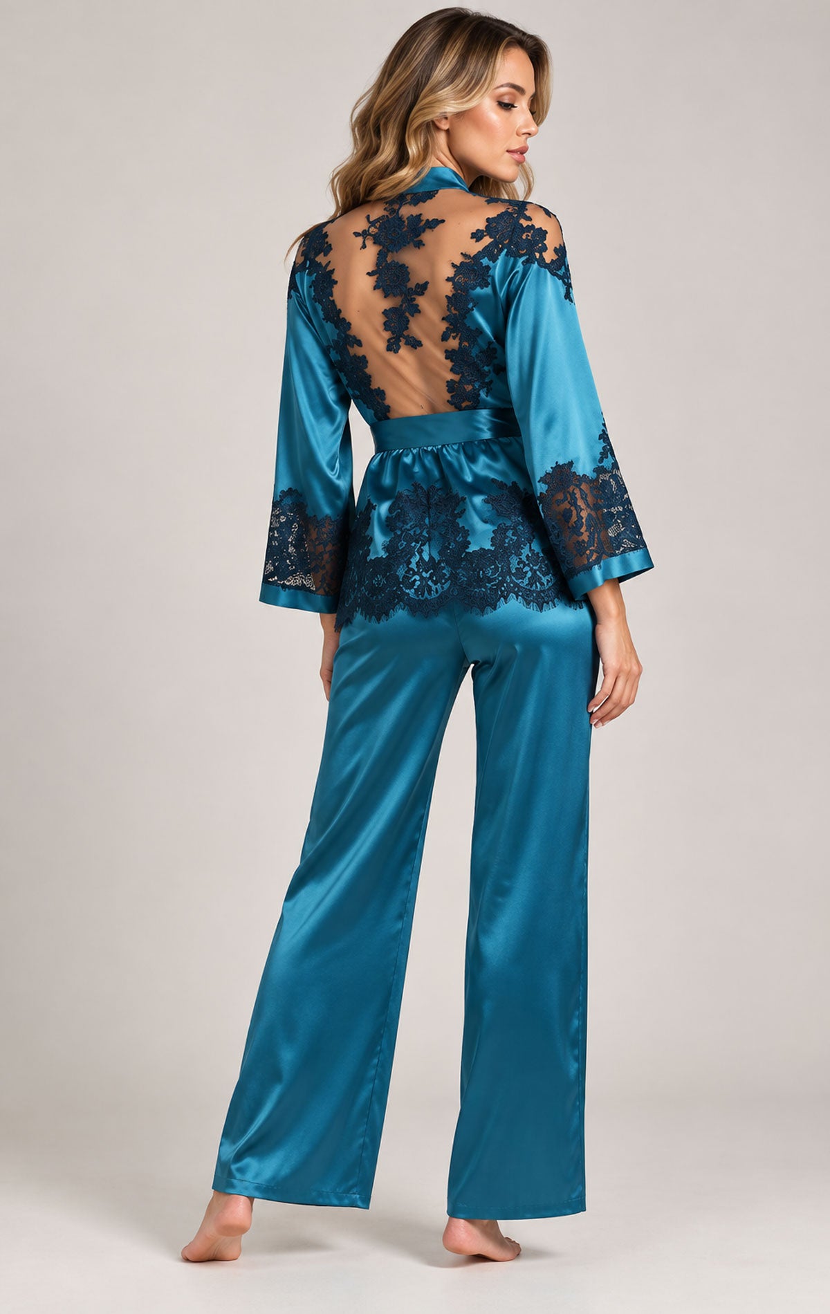 Pigiama con pizzo Donna 3DES5501 Marjolaine