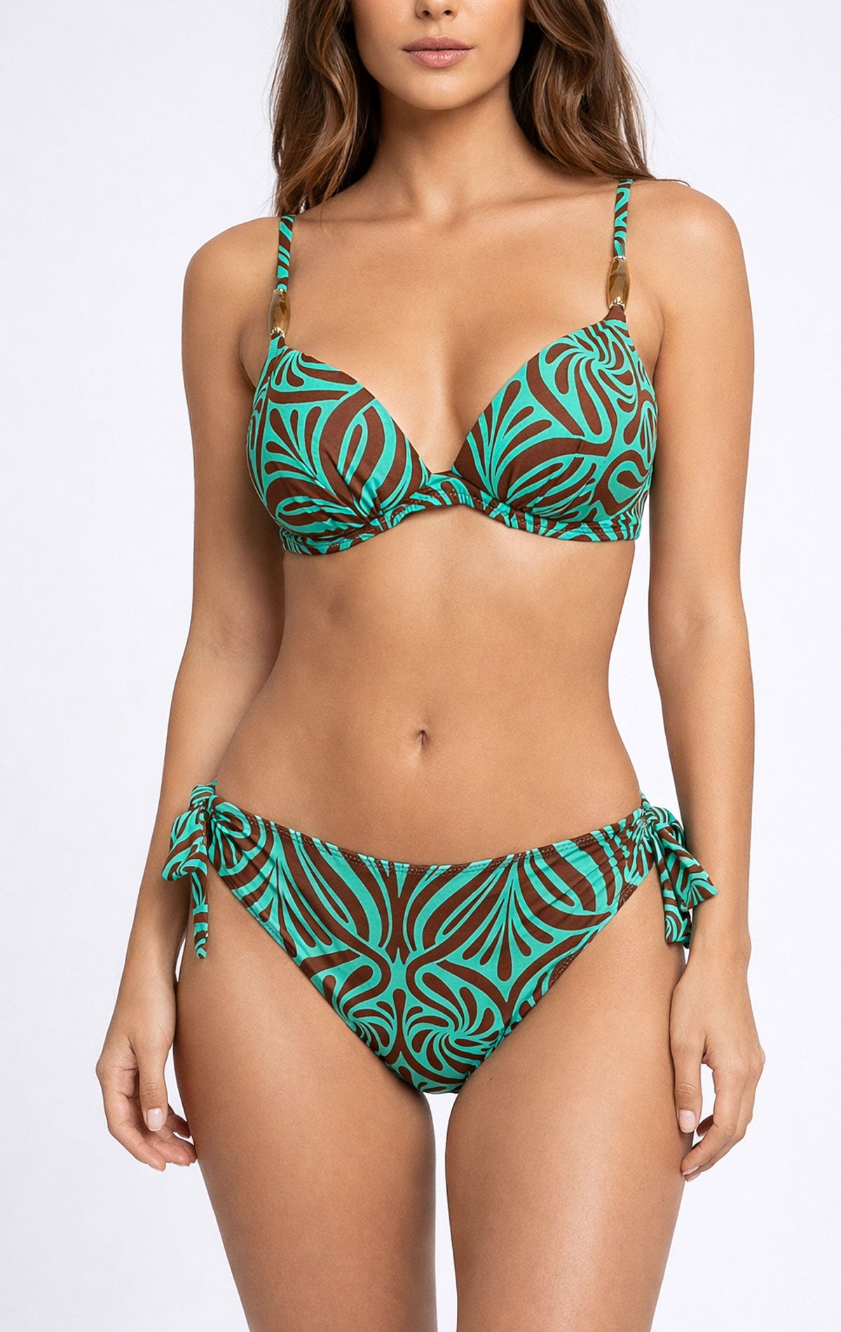 Bikini Push-up Donna H123 Clara/Loriana Huitre