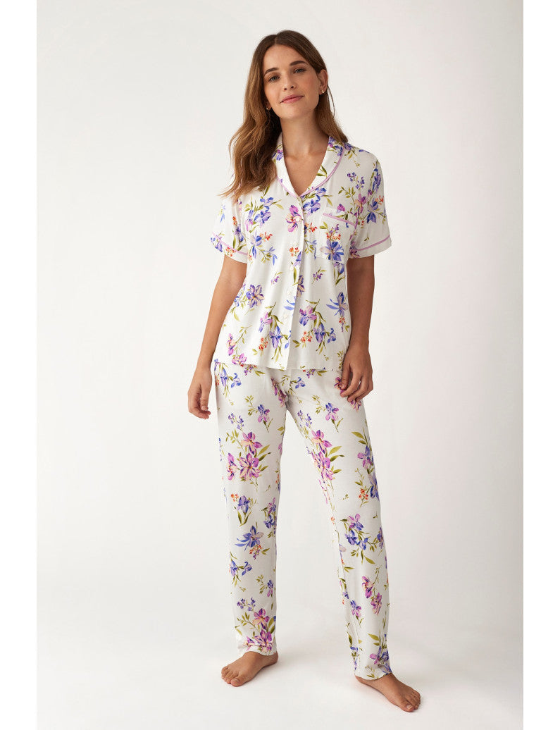 Pigiama Manica corta Panatalone lungo Donna N19202 Promise