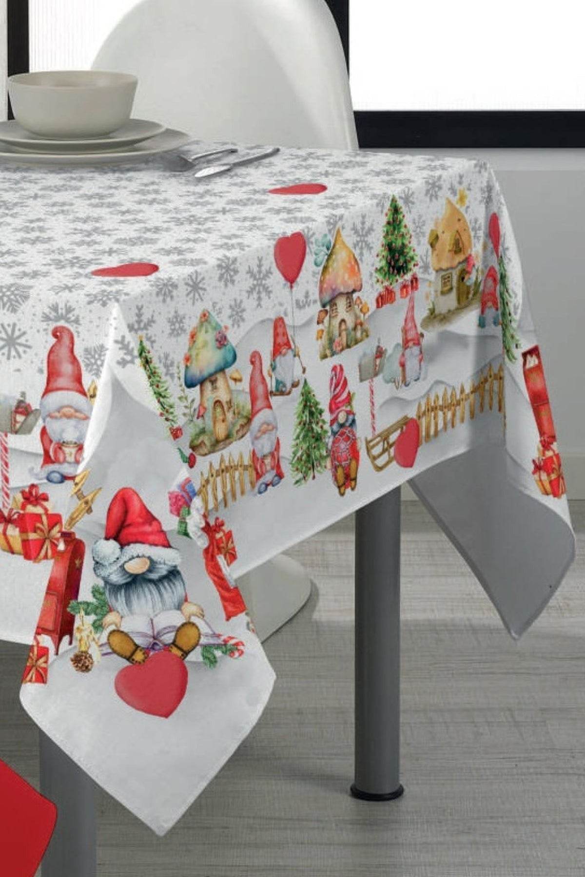 Tovaglia stampata natalizia Biancheria Cuore tov Nat Mae - evabiancheria