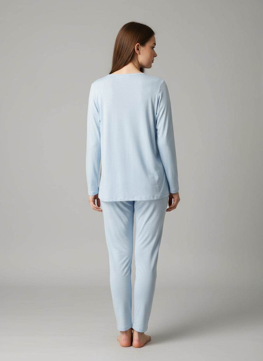 Pigiama Serafino Donna DL0081 Liu Jo Home - evabiancheria