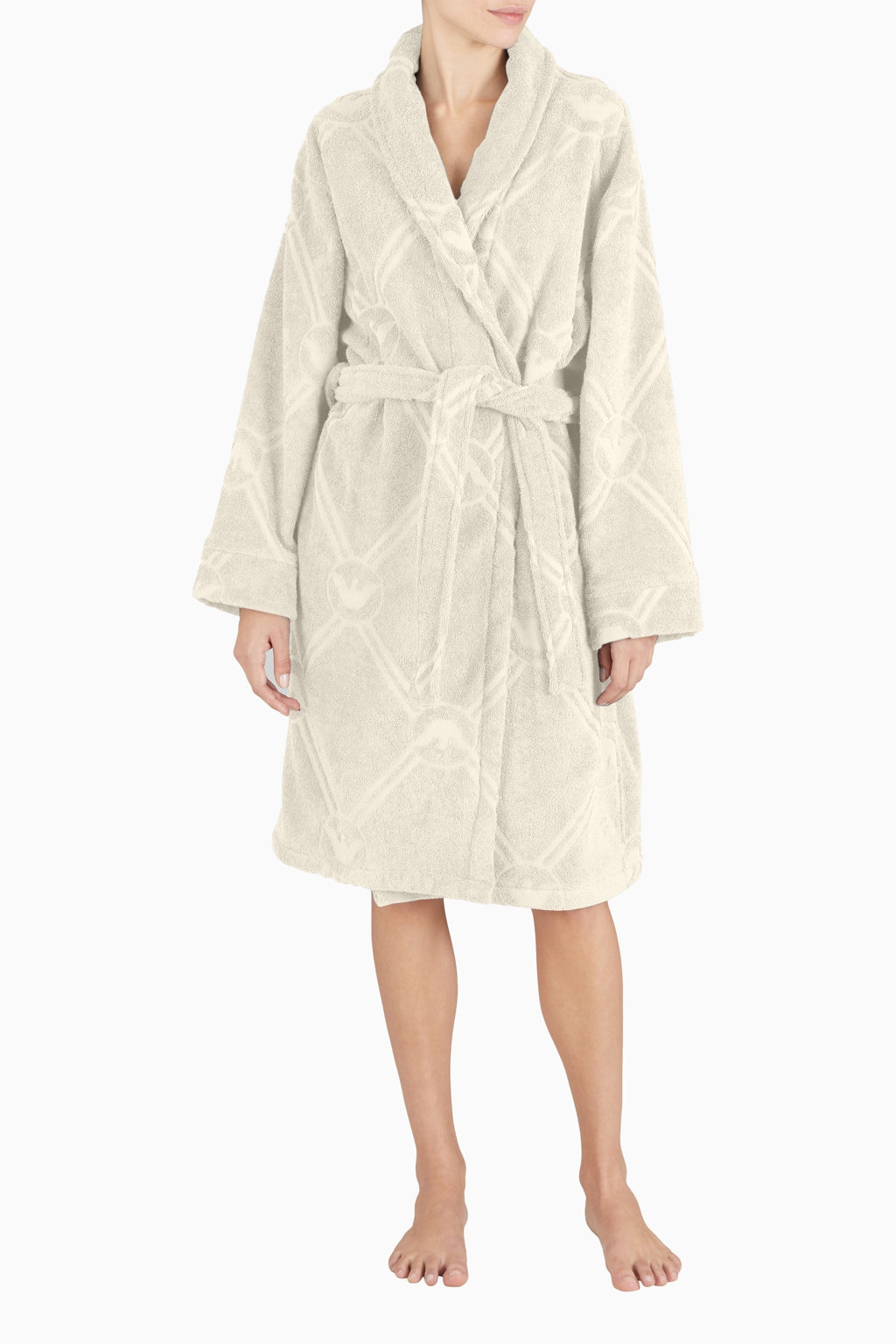 Women's Shawl Collar Bathrobe 4F291 164886 Emporio Armani