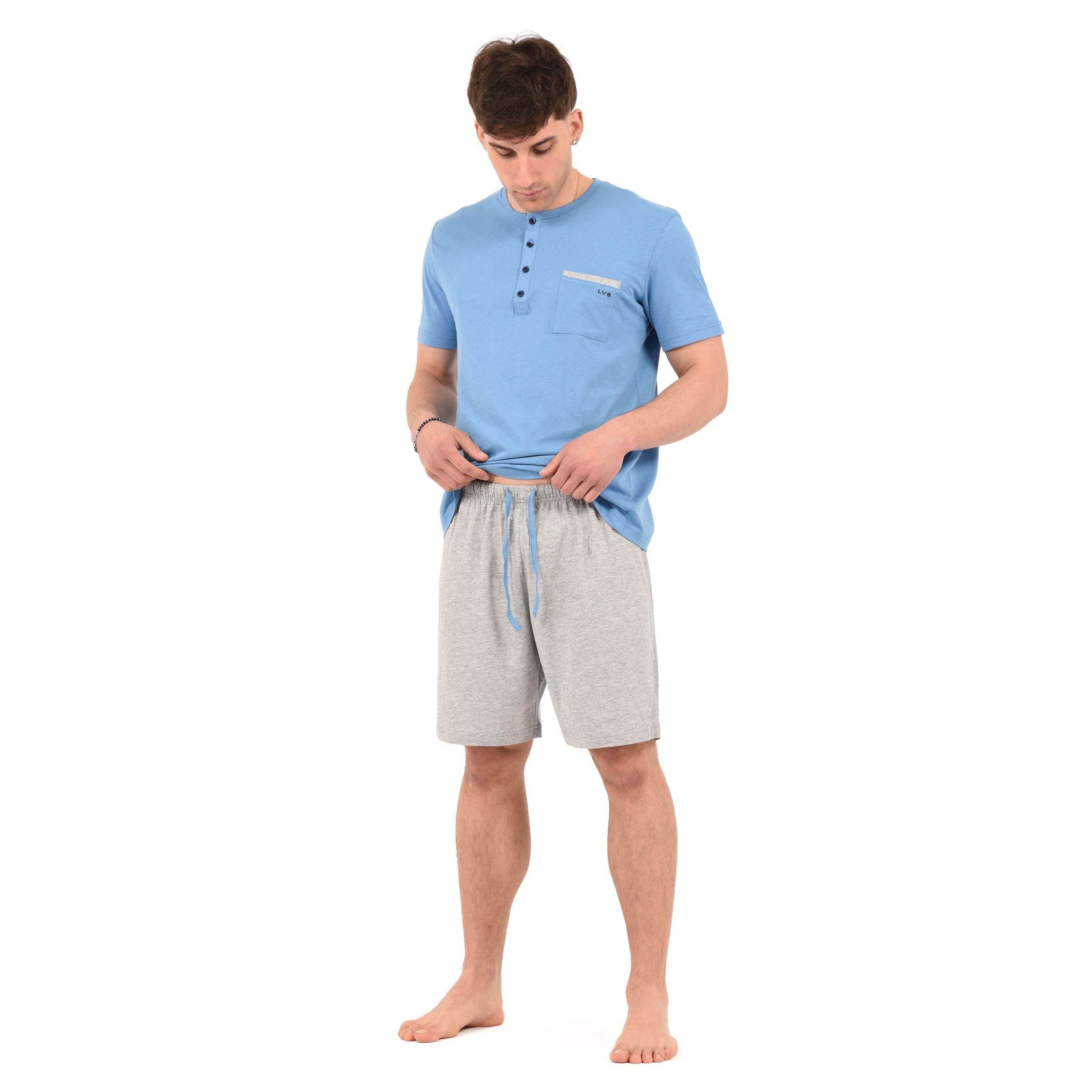 Pigiama corto Uomo L0D6L Pied Lovable - evabiancheria