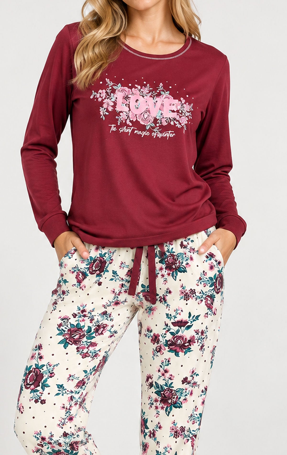 Pigiama Giro collo Donna PL12 Verdissima