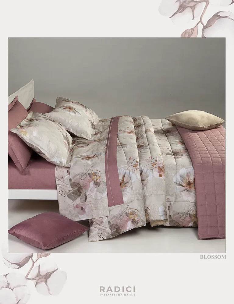 Lenzuola Stampato Biancheria Blossom Cpl Tessitura Randi - evabiancheria