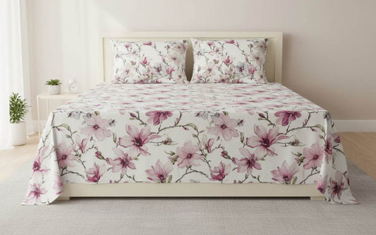 Copripiumino parure Biancheria Elegant Flowers Pccp MIrabello - evabiancheria