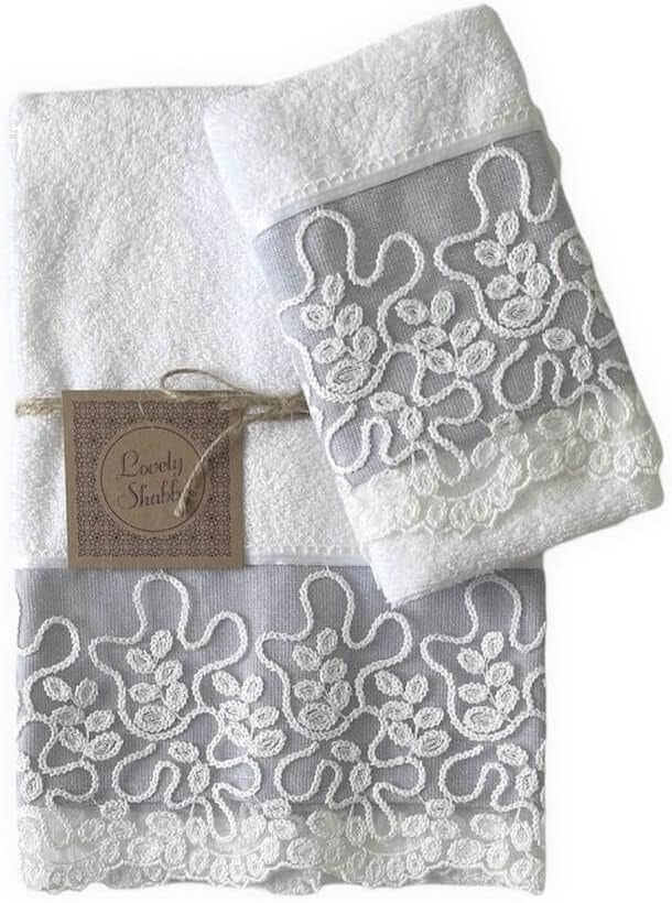 Paire de Serviettes 1+1 Bombon Lin 1+1 Lovely Shabby
