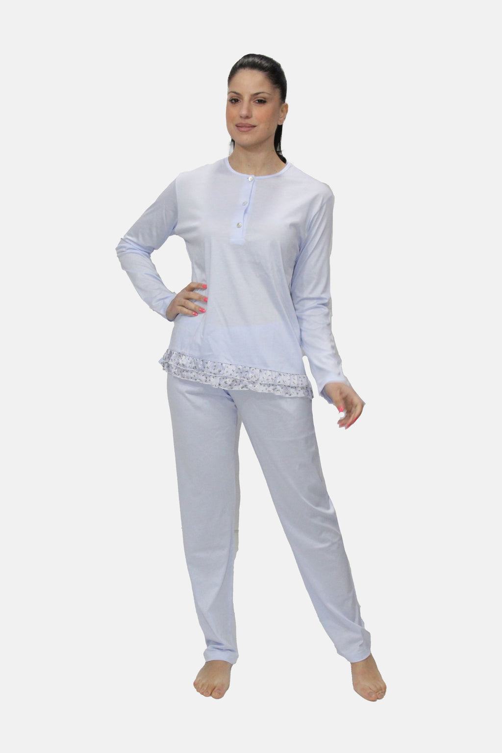 Pigiama Manica lunga Donna E2515 Fida