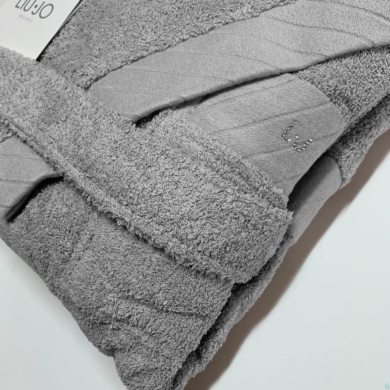 Accappatoio con cappuccio Bagno Diagonal LB791B Liu Jo Home - evabiancheria