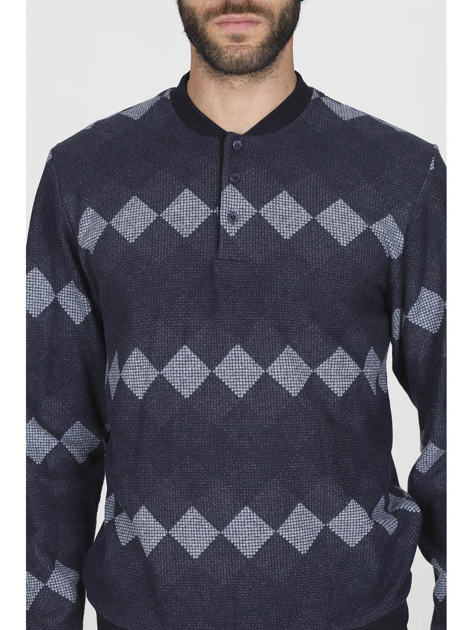 Pigiama Serafino Uomo Noventa JAL453 Julipet - evabiancheria