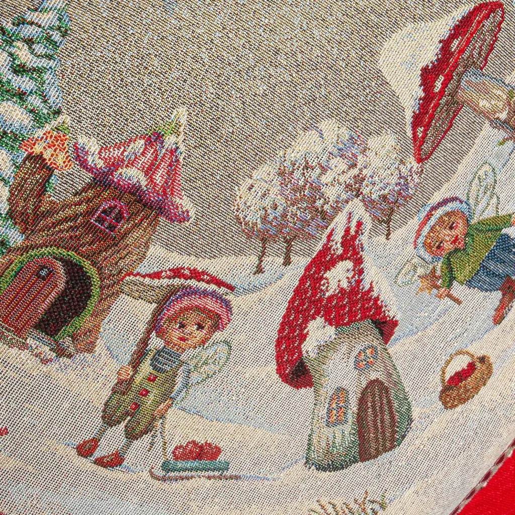 Centrotavola 100x100 Natalizio Biancheria Fatato Centrotavola Nat Mae - evabiancheria