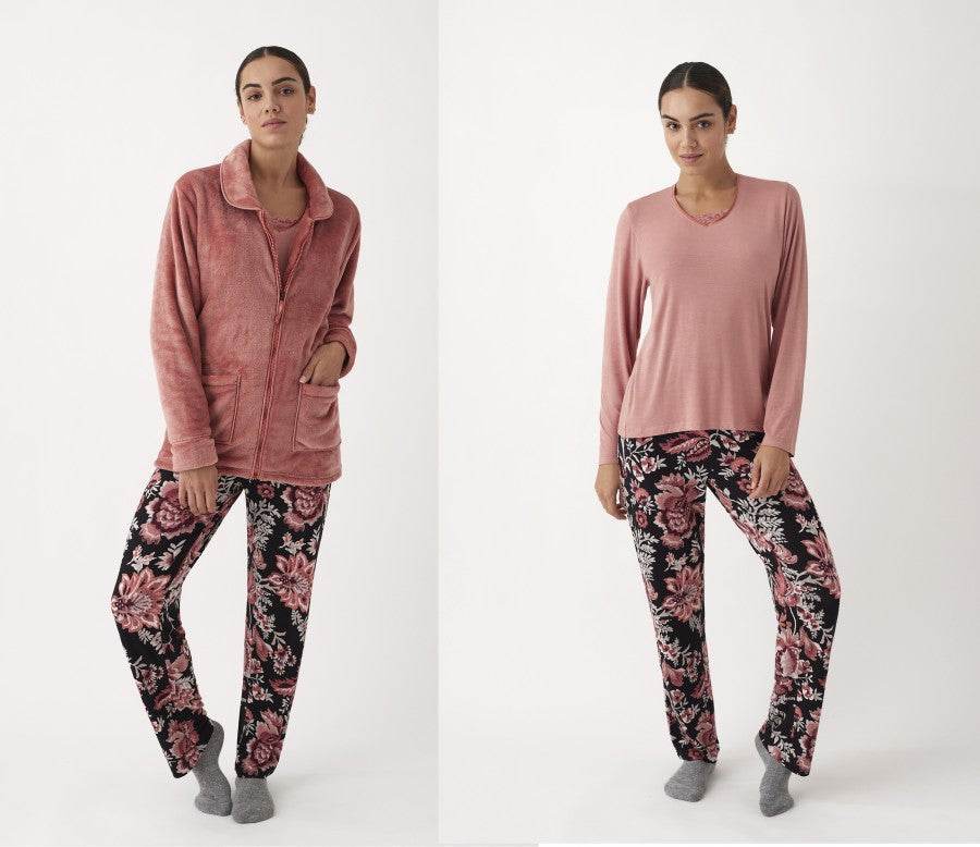 Completo pigiama Pigiama +Giacca Donna N19843 Promise - evabiancheria