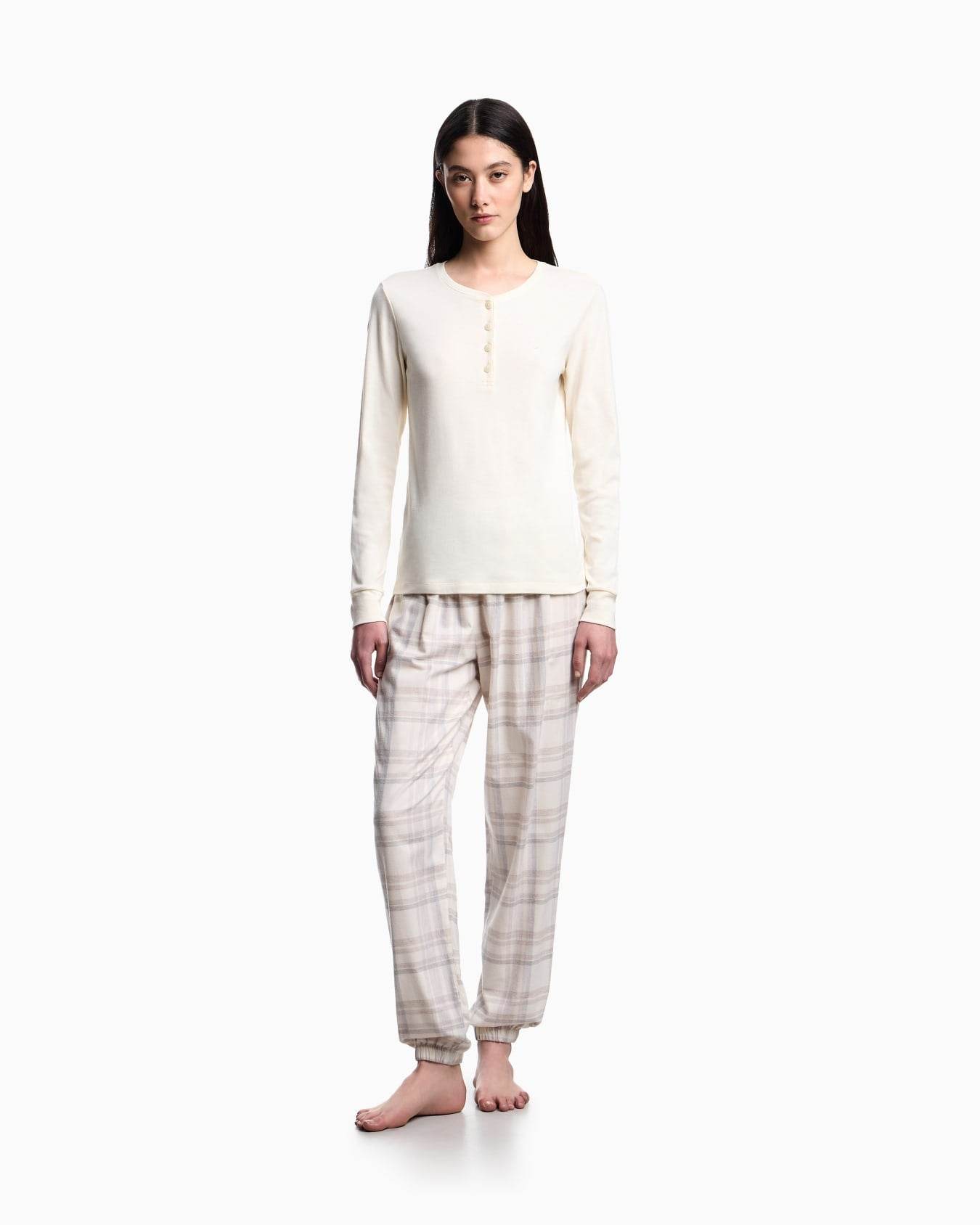 Pigiama Serafino Donna AF15372 EW001984 Emporio Armani - evabiancheria