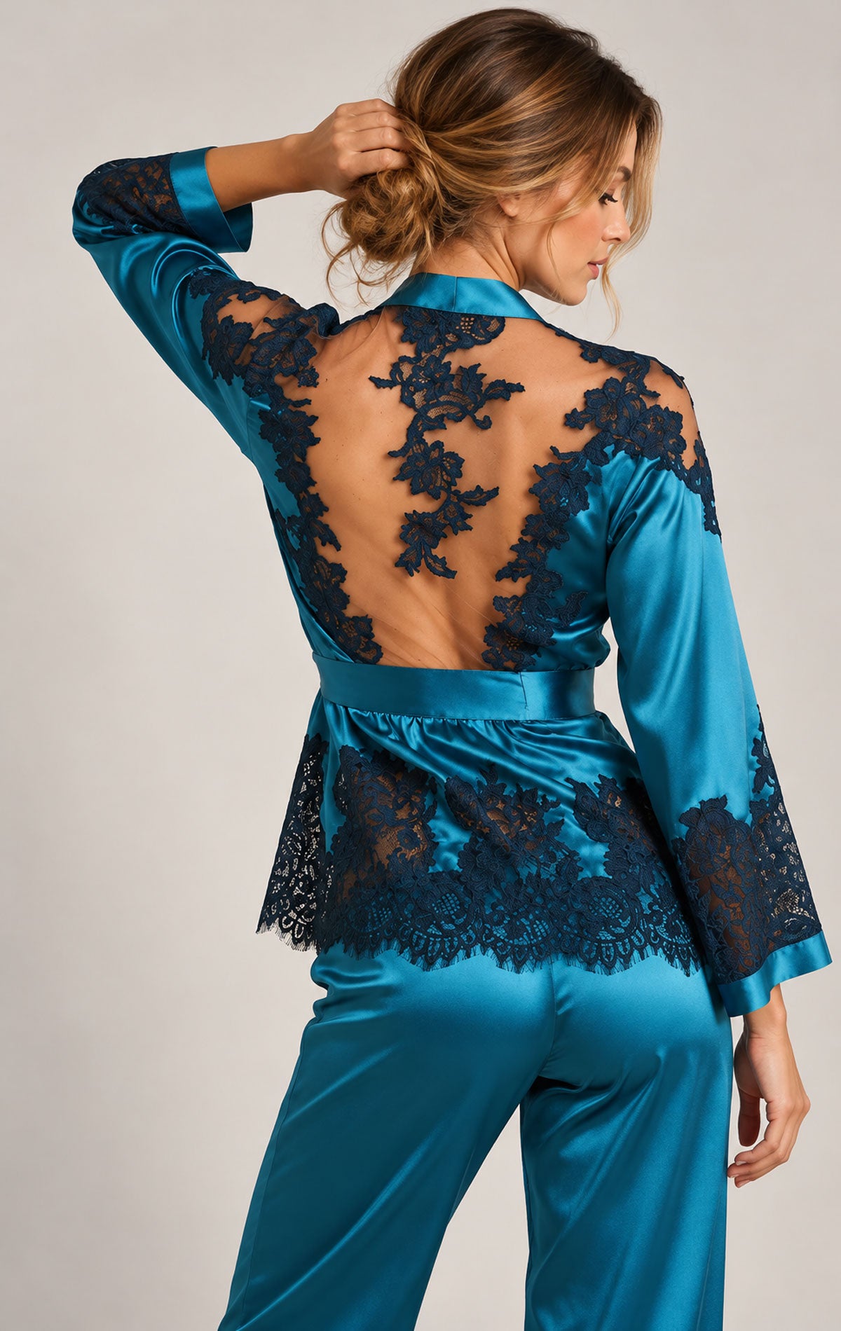 Pigiama con pizzo Donna 3DES5501 Marjolaine