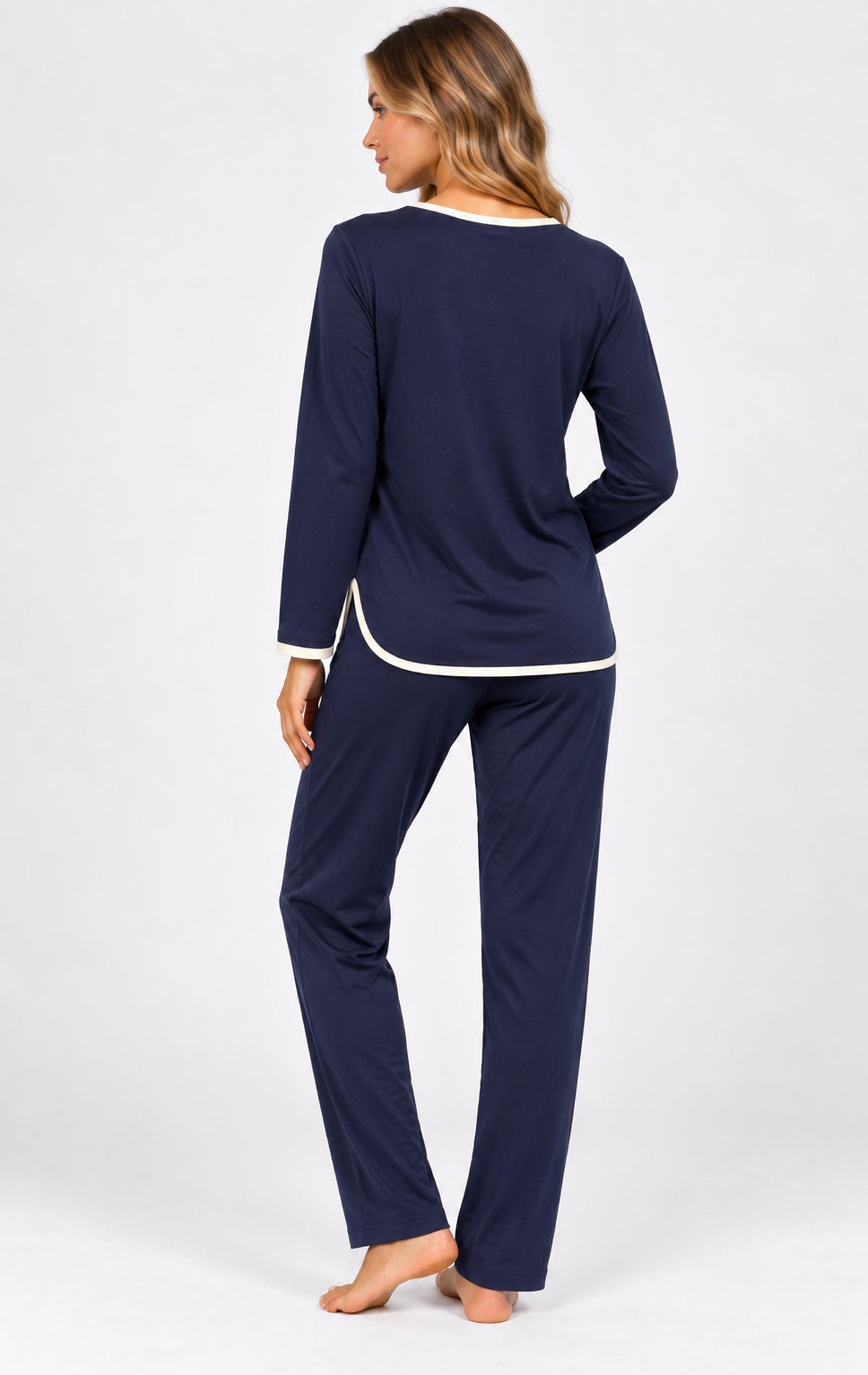 Pigiama Serafino Donna EI272 Fida