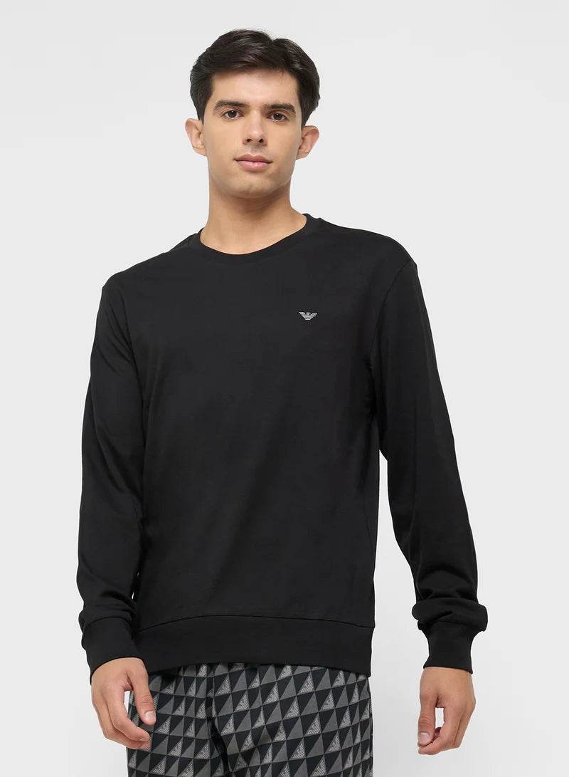 Pigiama Giro collo Uomo AF14994 EM000617 Emporio Armani - evabiancheria