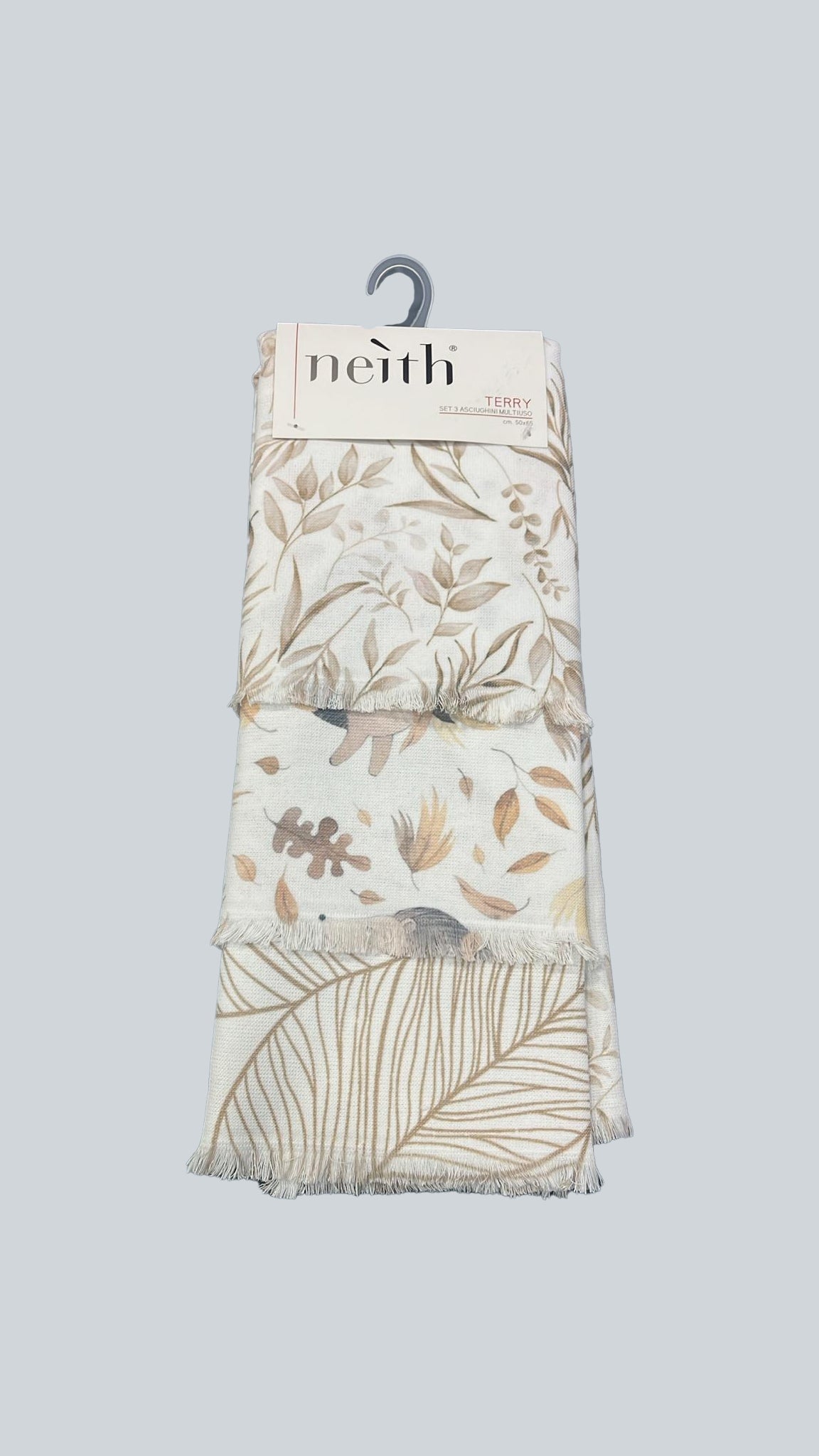 Strofinaccio Stampato Biancheria Terry Strof Set 3 Neith