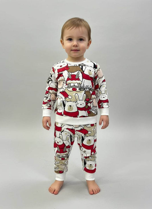 Pigiama girocollo natalizio Bambini e ragazzi H6882 Happy People - evabiancheria