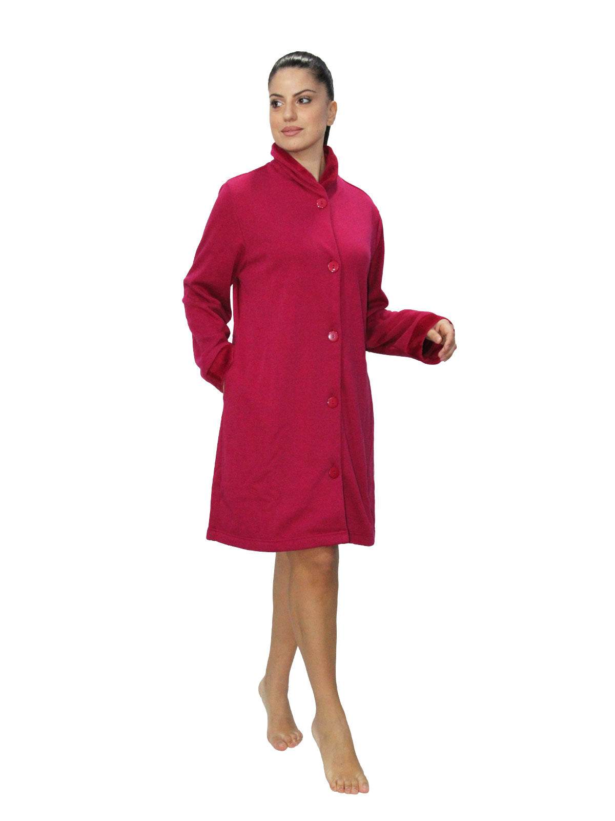 Vestaglia Abbottonata Donna FL74 Verdissima - evabiancheria