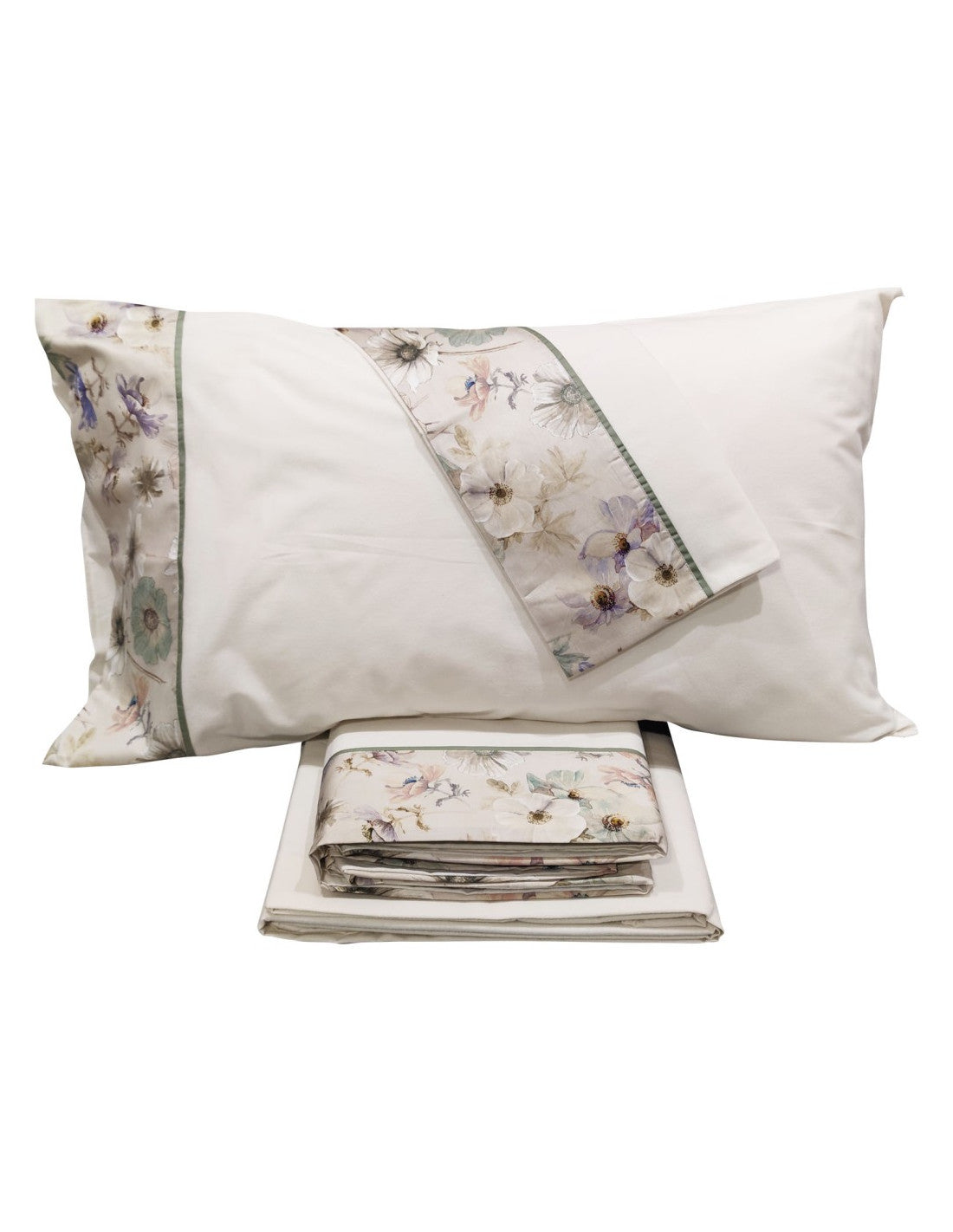 Lenzuola Stampato Biancheria Orticola Cpl Flanella Fazzini