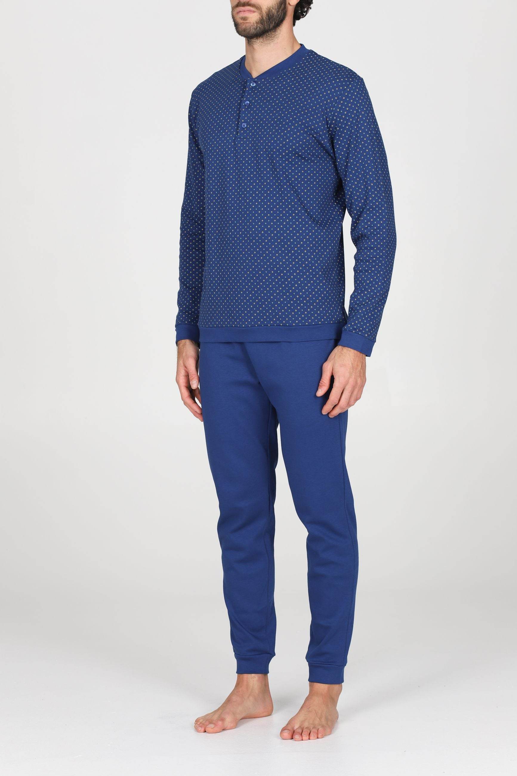 Pigiama Serafino Uomo Nogaredo JAL424 Julipet - evabiancheria