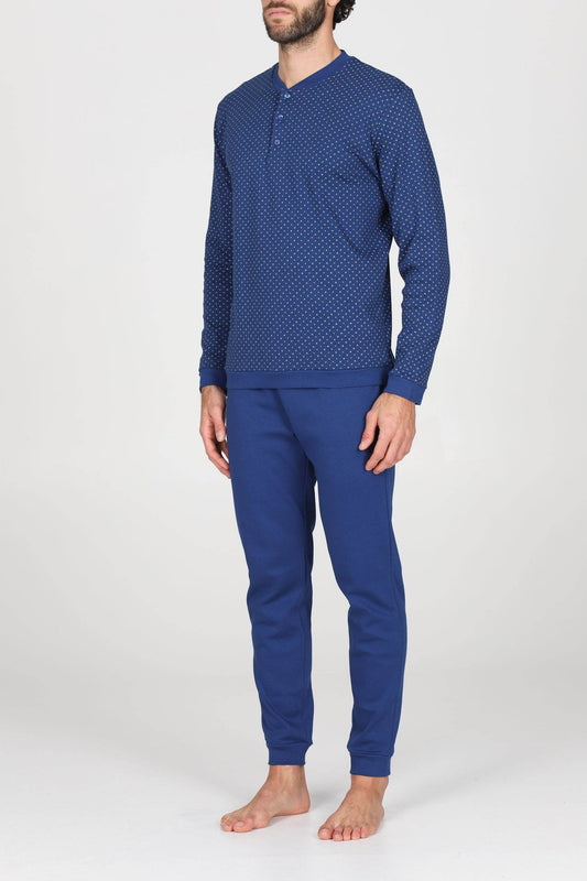 Pigiama Serafino Uomo Nogaredo JAL424 Julipet - evabiancheria