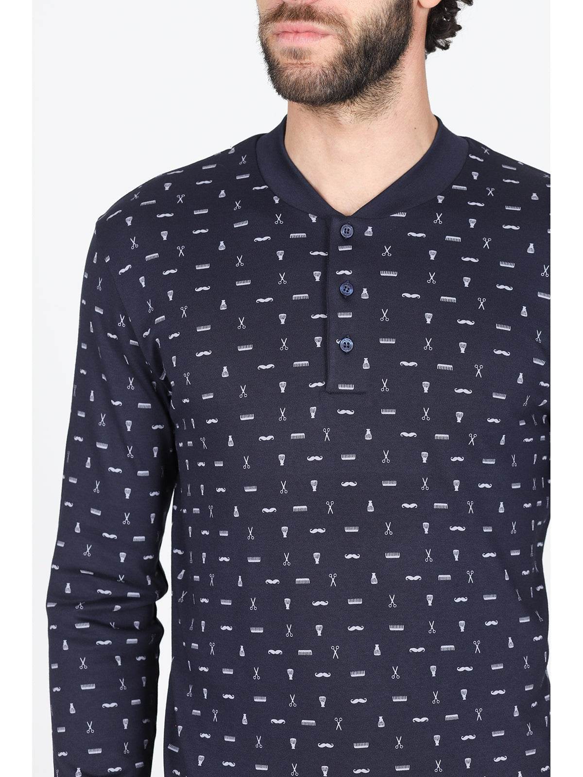 Pigiama Serafino Uomo Gaeta JAL188 Julipet - evabiancheria