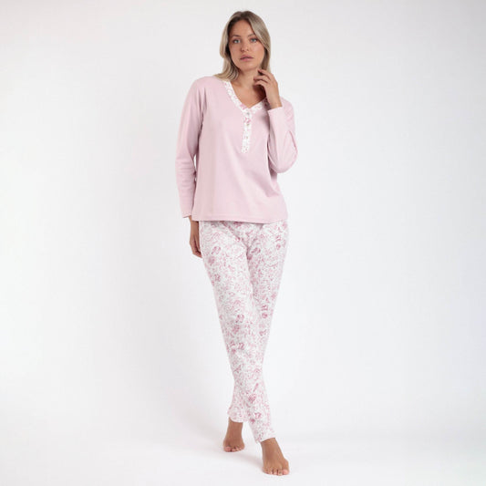 Pigiama Serafino Donna 62633 Admas - evabiancheria