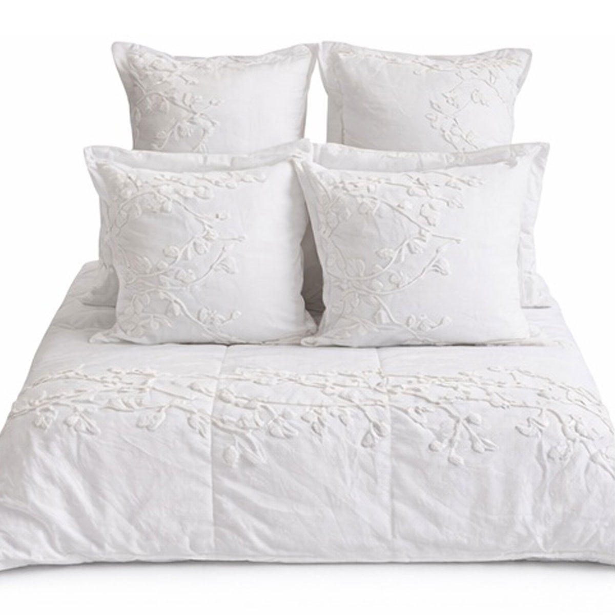 Quilt con ricamo Biancheria Fleur Des Bois Quilt Mastro Raphael