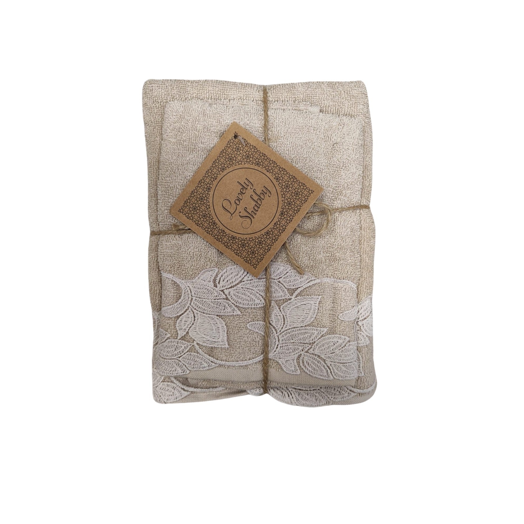 Paire de Serviettes 1+1 Florence Lin 1+1 Lovely Shabby