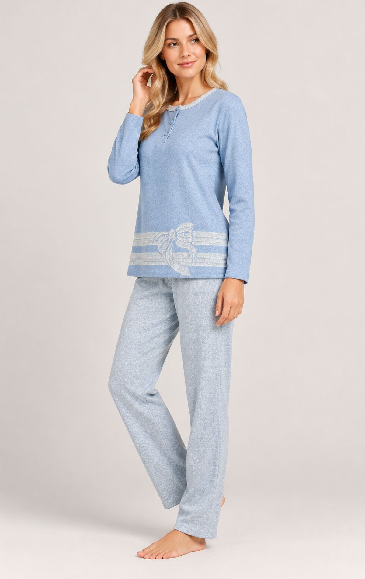 Pigiama Serafino Donna I2747 Fida