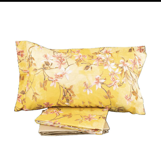 Lenzuola Stampato Biancheria Sauvage Flowers MIrabello - evabiancheria