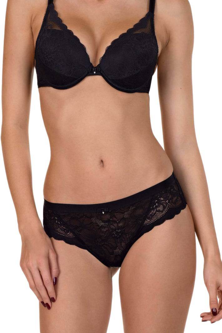 culotte Donna EVELYN 22194 nero Lisca - evabiancheria
