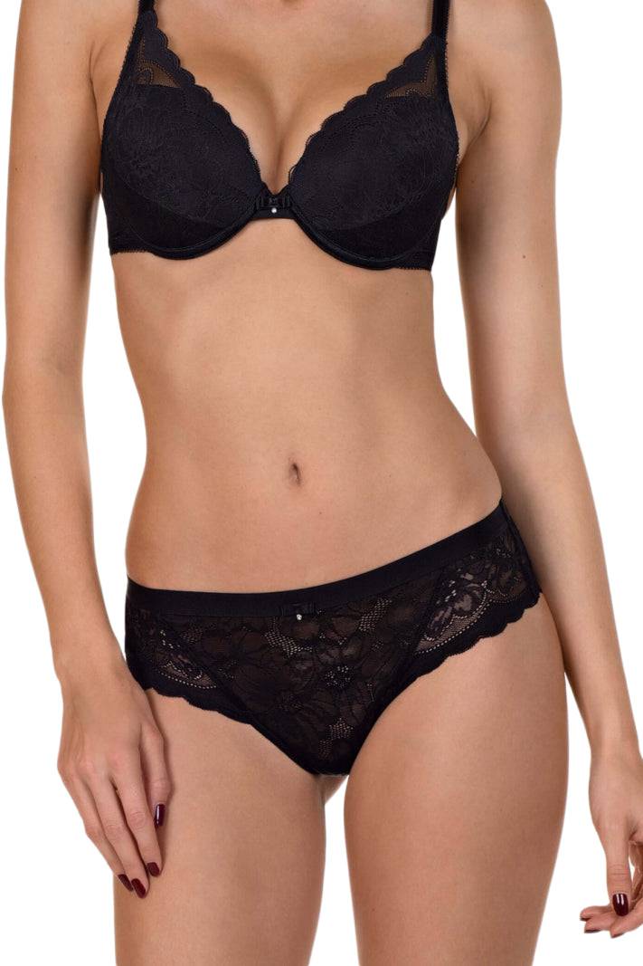 culotte Donna EVELYN 22194 nero Lisca evabiancheria