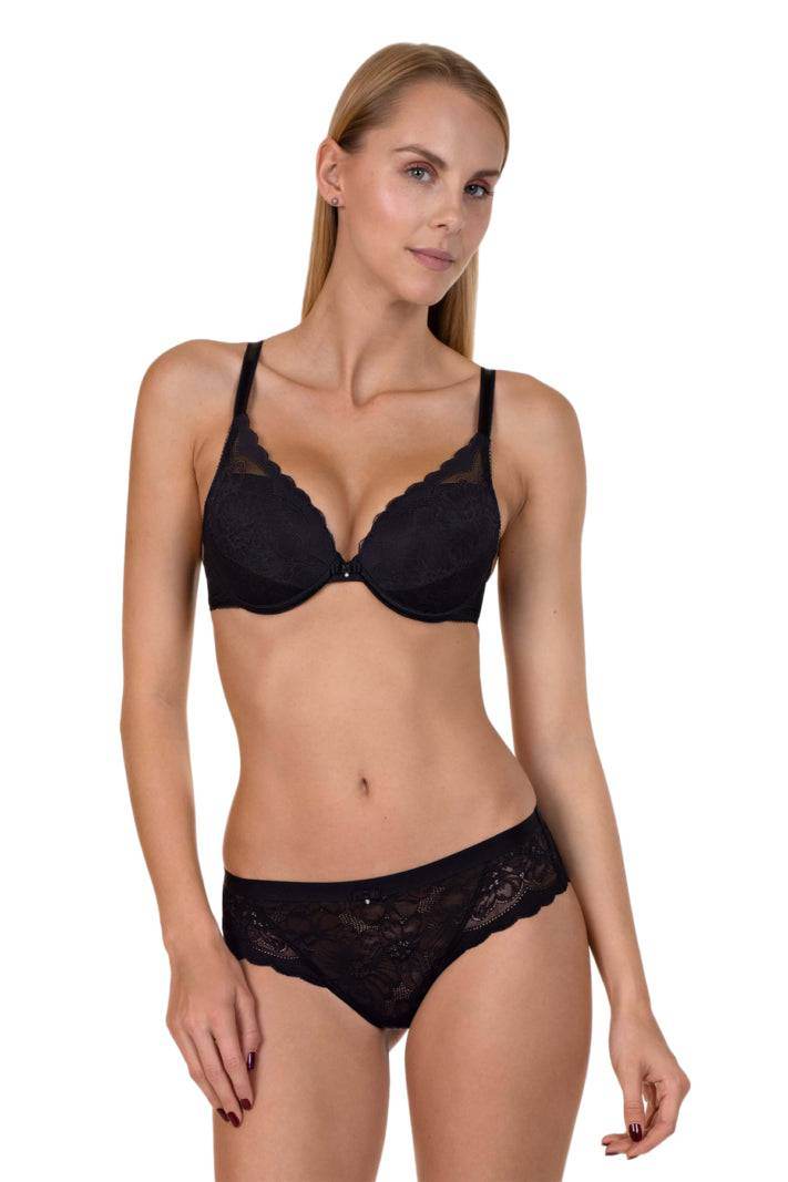 culotte Donna EVELYN 22194 nero Lisca - evabiancheria