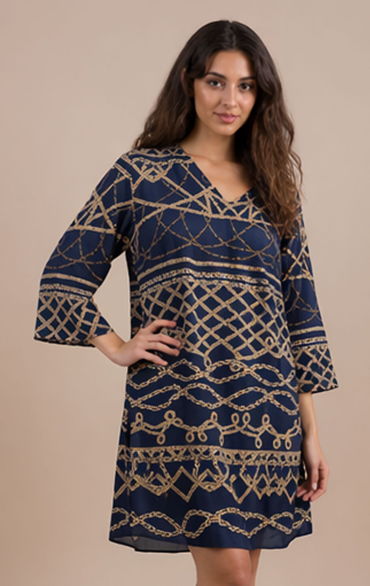Abito Manica corta Donna C3790 758 Charmline