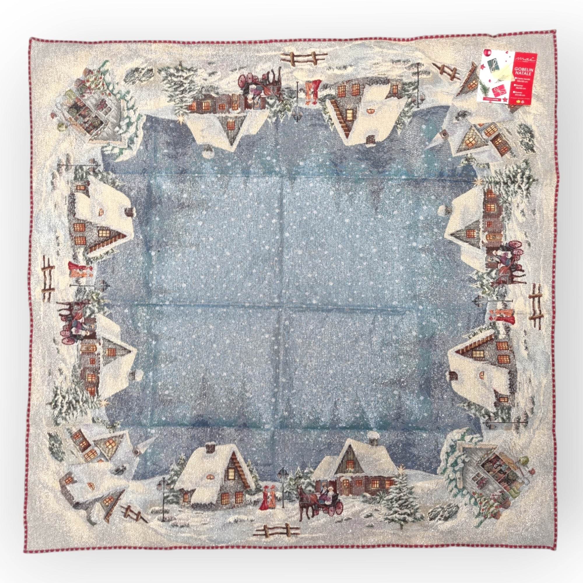 Centrotavola 100x100 Natalizio Biancheria Notte Centrotavola Nat Mae - evabiancheria