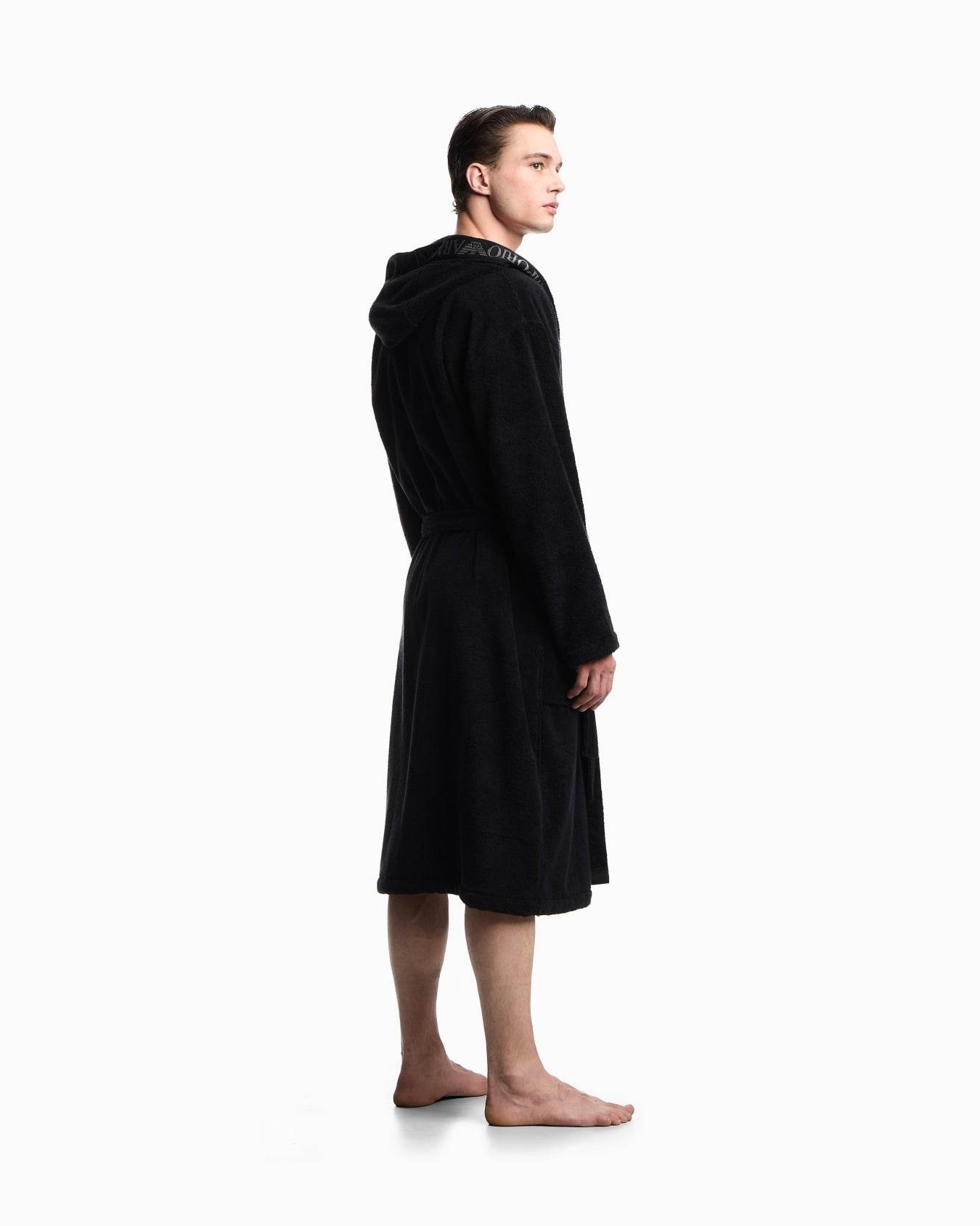 Accappatoio con cappuccio Uomo AF14986 EM002255 Emporio Armani - evabiancheria