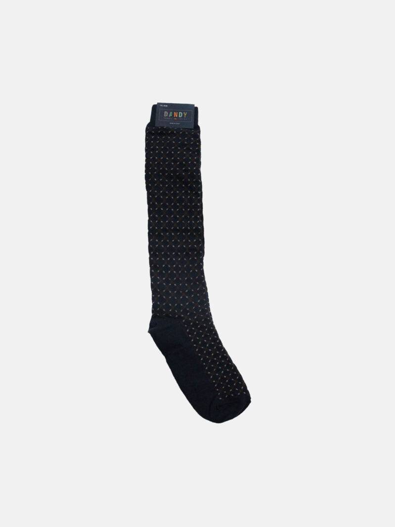 Calze lunghe Uomo 520 LF Blu/marrone Dandy Ironic Socks - evabiancheria