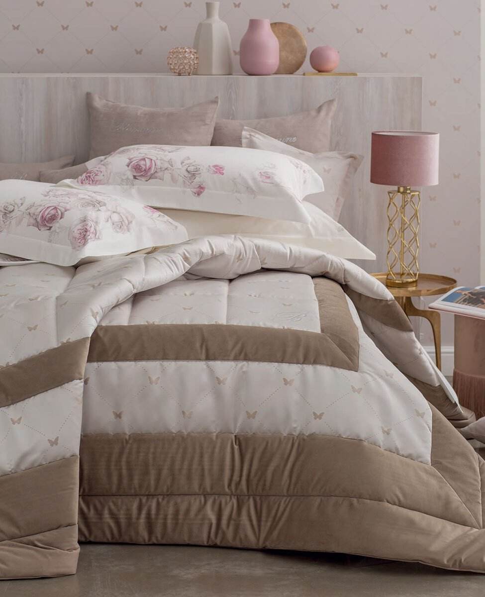 Trapunta + 2 cuscini Biancheria Livia Trap+Cusc Blumarine Home - evabiancheria