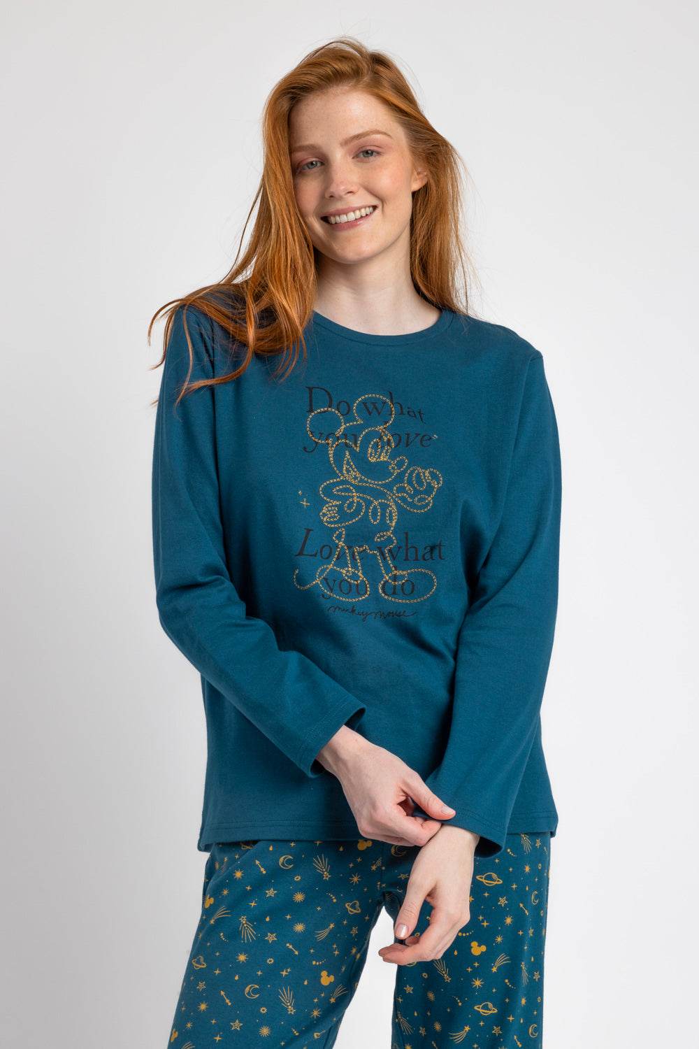 Pigiama Giro collo Donna 63661 Disney - evabiancheria