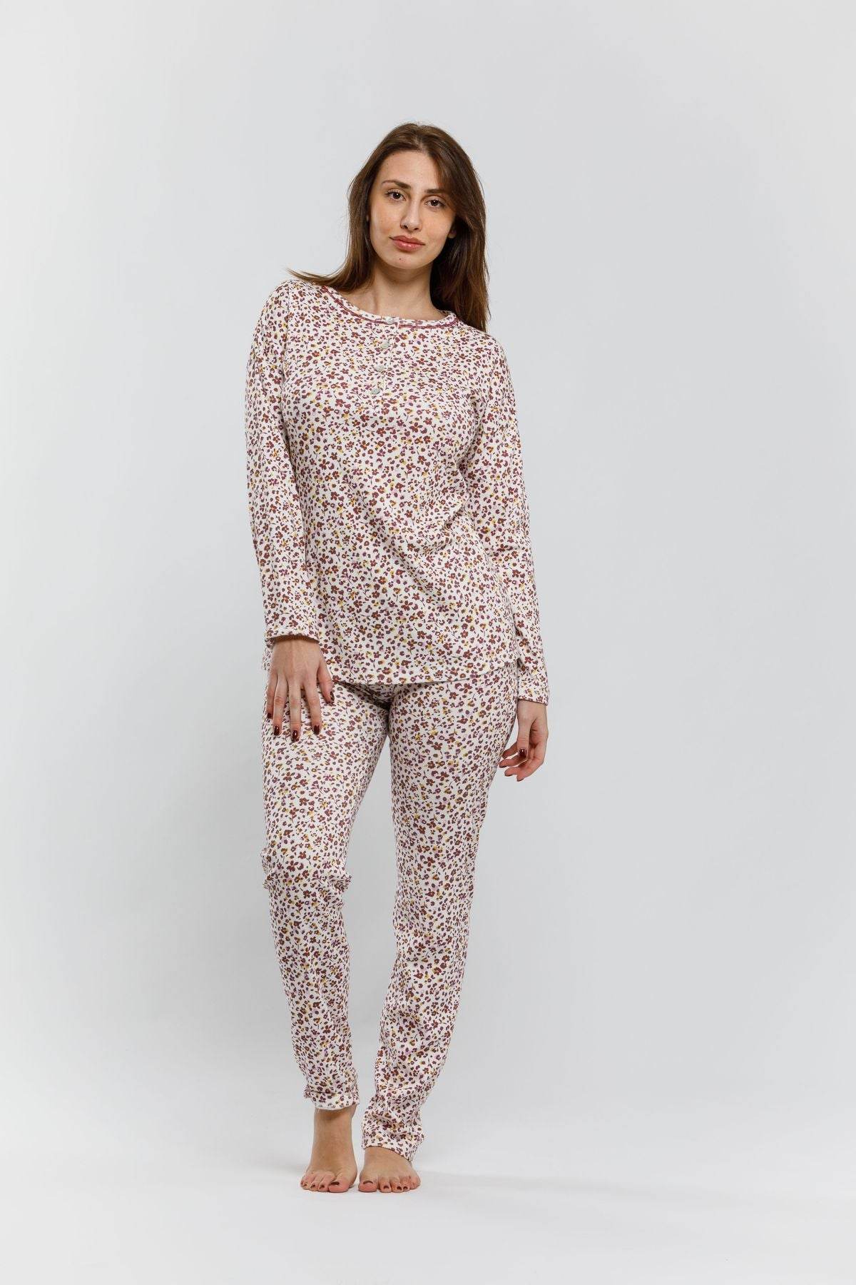 Pigiama Serafino Donna I2555 Fida - evabiancheria