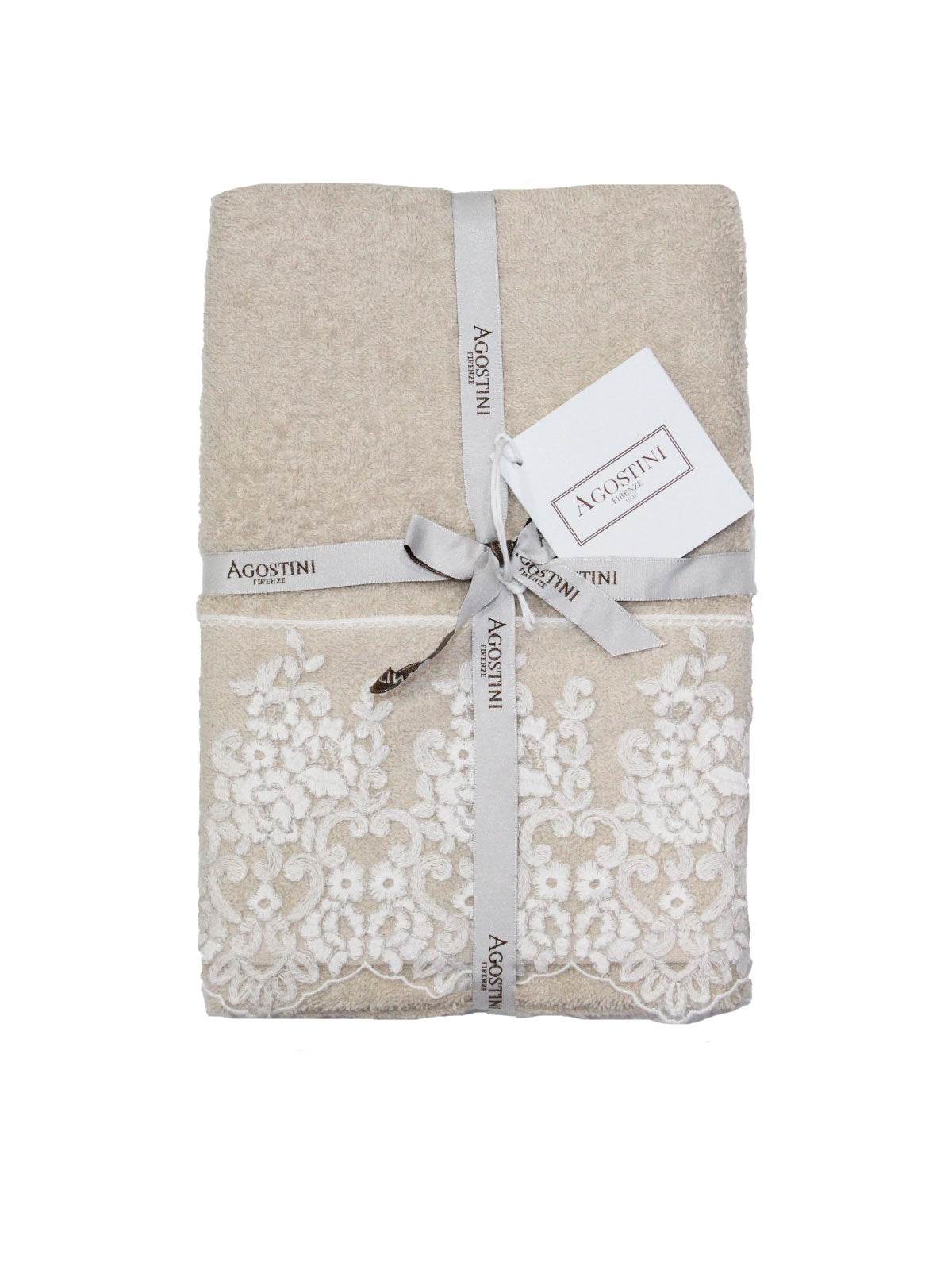 Asciugamani Coppia 1+1 Biancheria Montecarlo 1+1 Agostini - evabiancheria