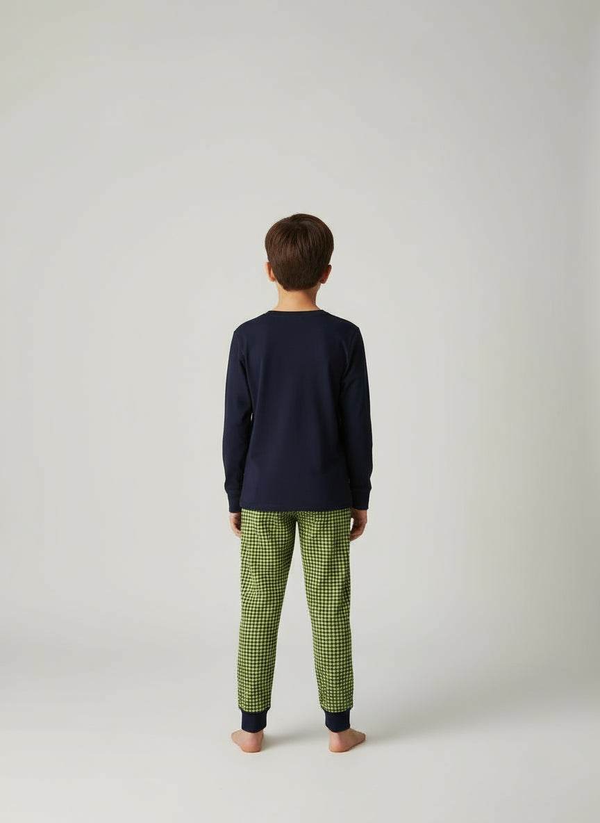 Pigiama Serafino Bambini e ragazzi H6816 Happy People - evabiancheria