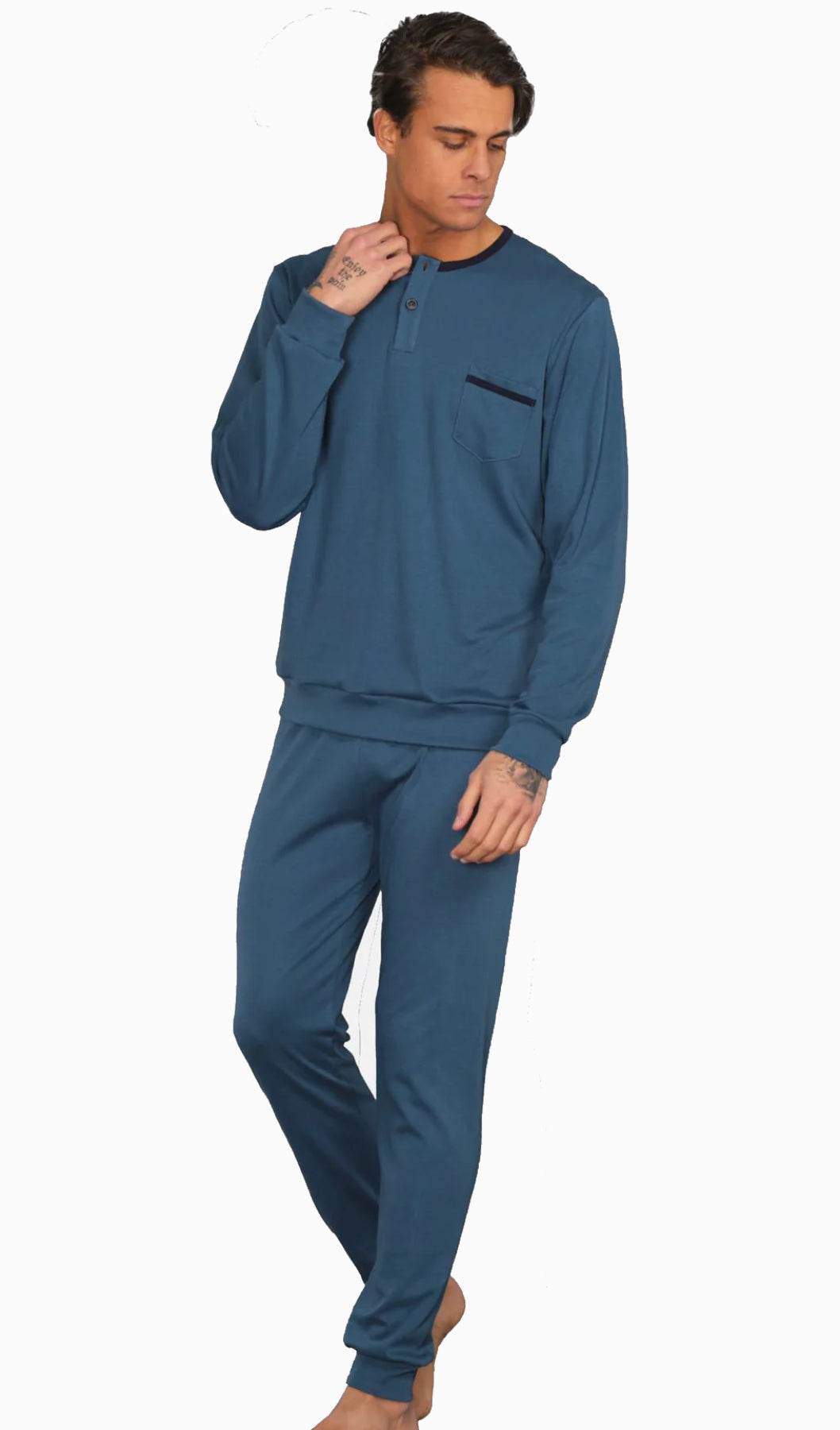 Pigiama Serafino Uomo Eton 4821 Ferrucci - evabiancheria