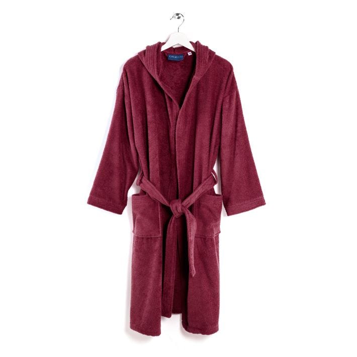 Bathrobe with hood Minorca Linen Acc Caleffi