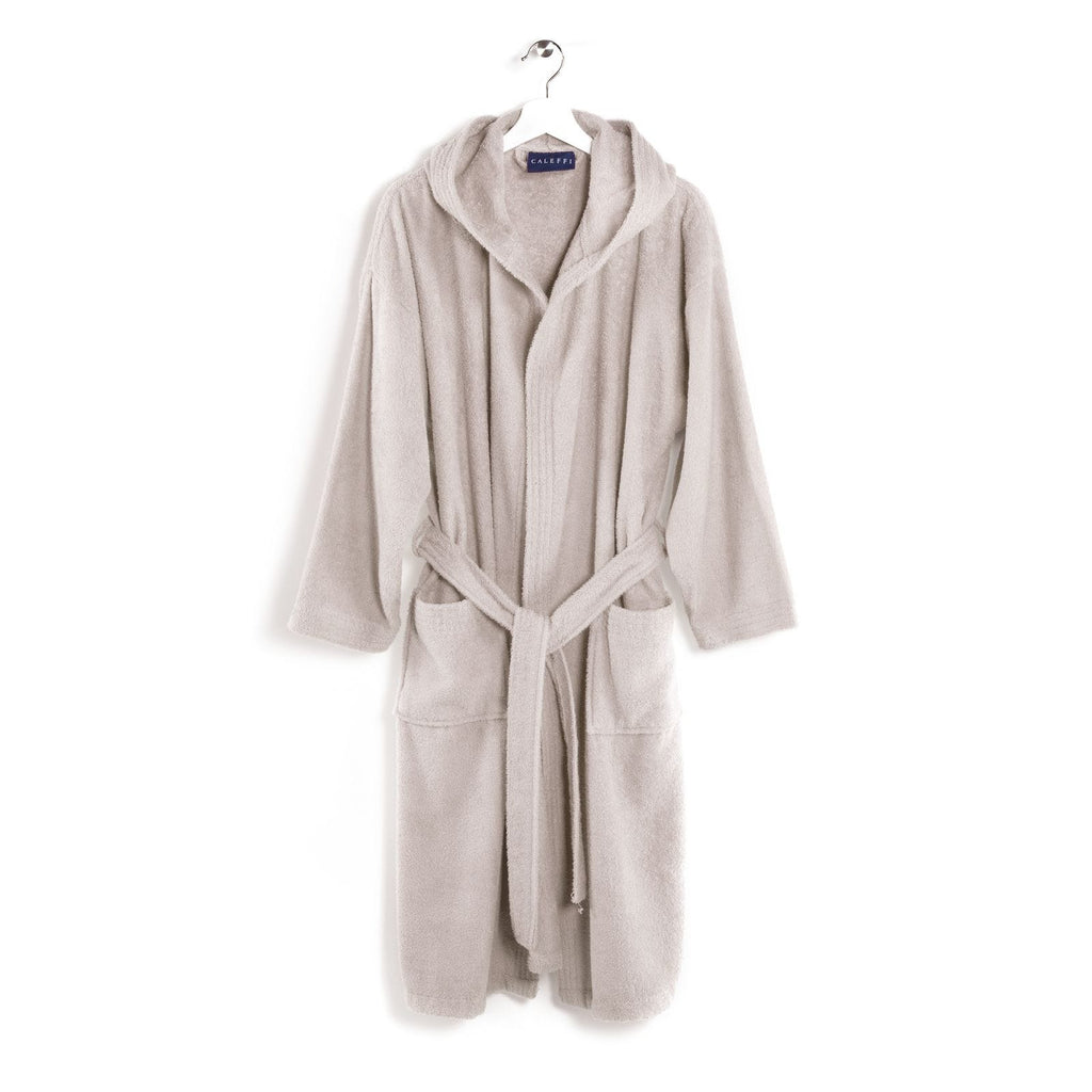 Bathrobe with hood Minorca Linen Acc Caleffi