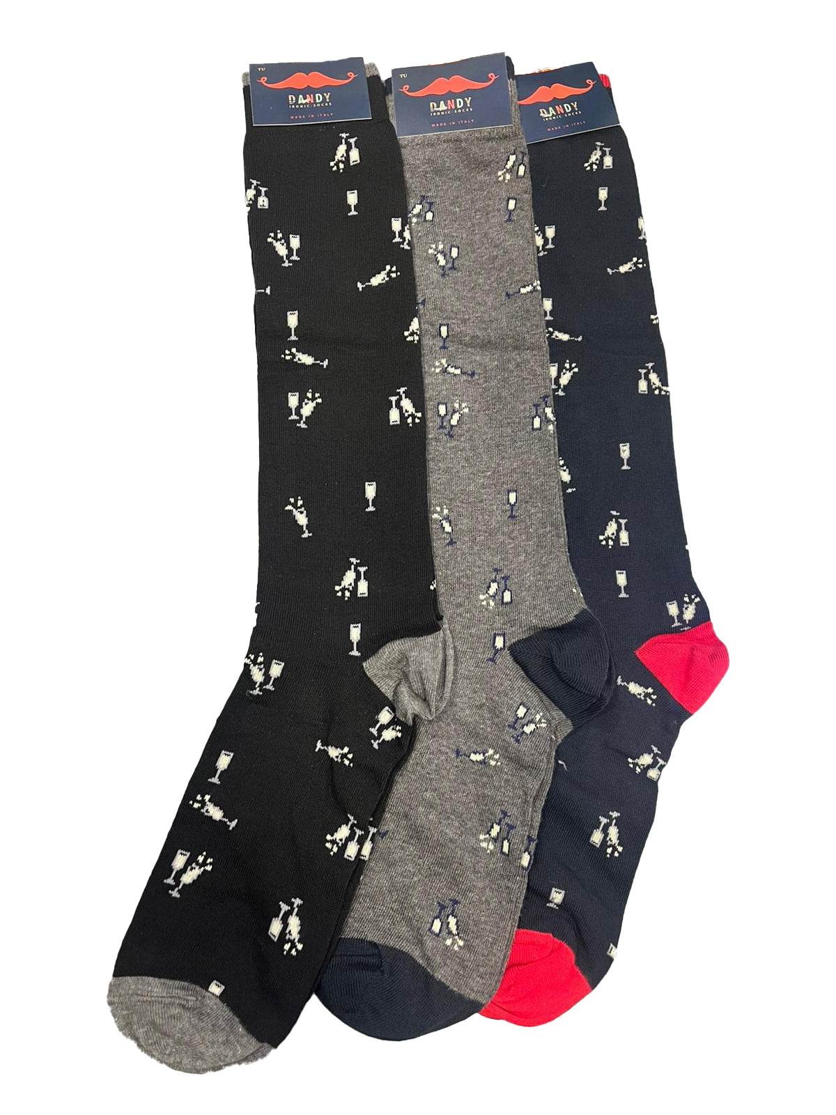 Calze lunghe 3-pack Uomo 582 LF Dandy Ironic Socks - evabiancheria