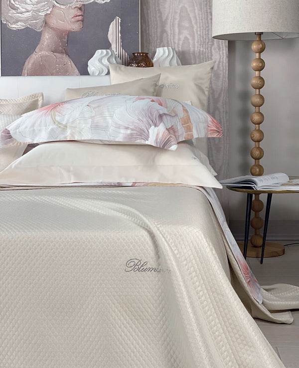 Copriletto jacquard Biancheria Primizia Cprt Blumarine Home - evabiancheria