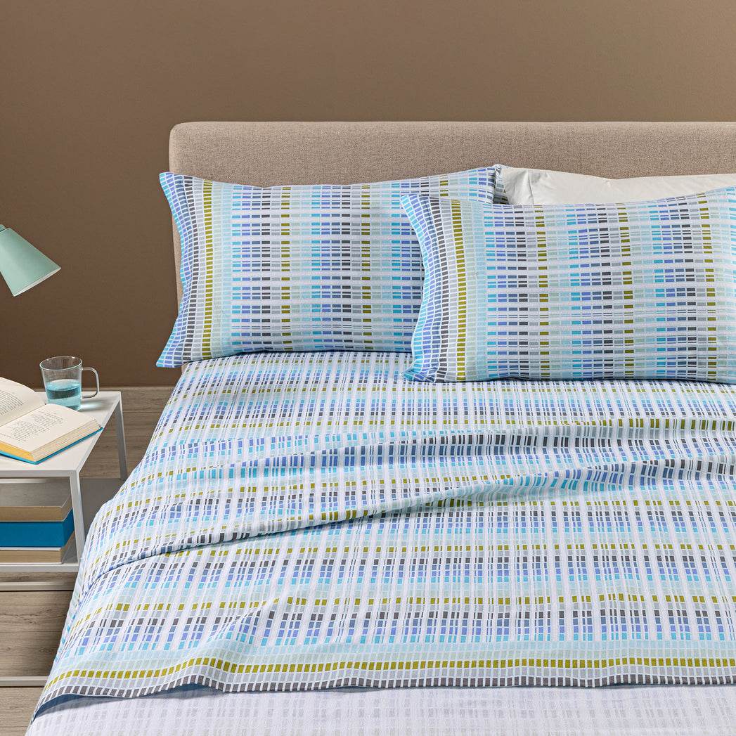 Lenzuola Tinta Unita Biancheria Norvegia cpl flan Caleffi - evabiancheria